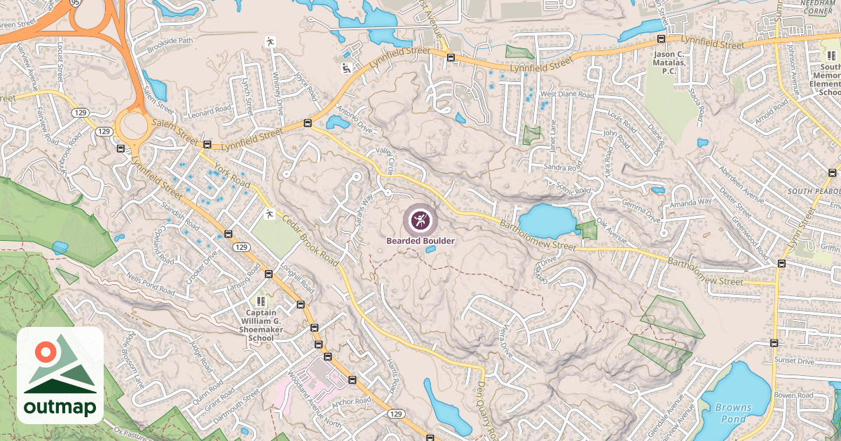 Map of Bearded Boulder