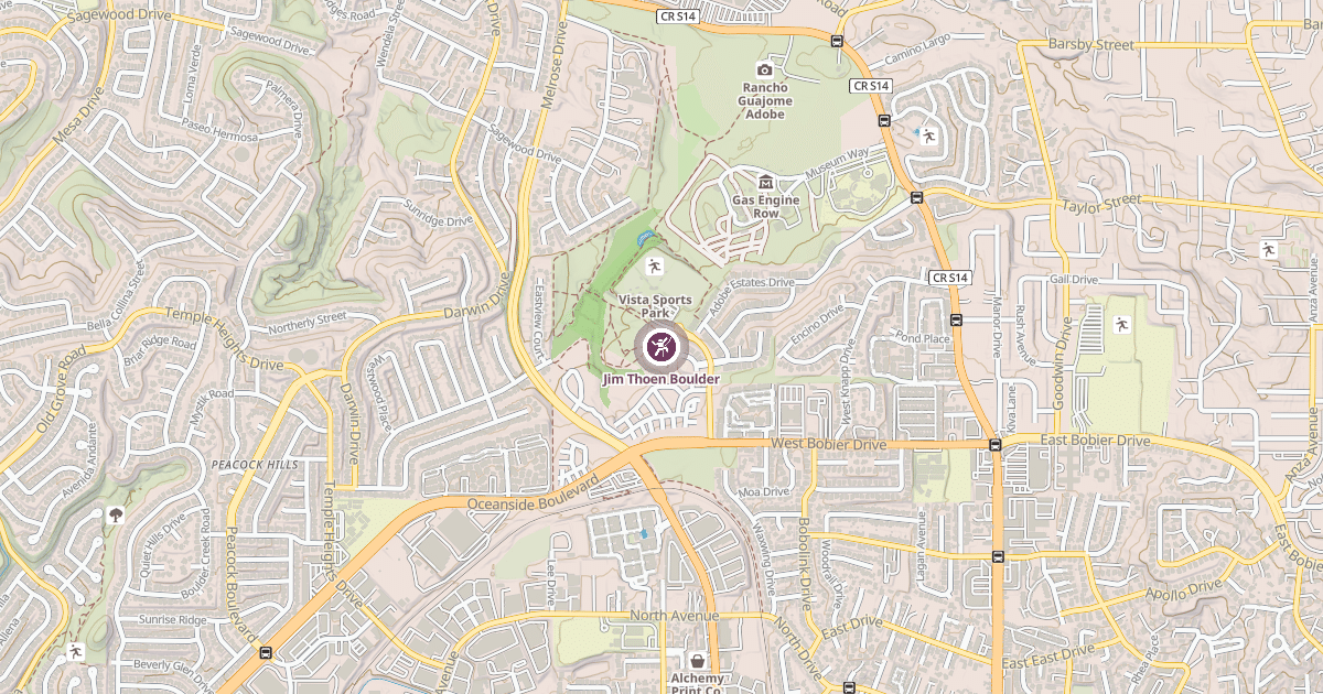Map preview of Jim Thoen Boulder
