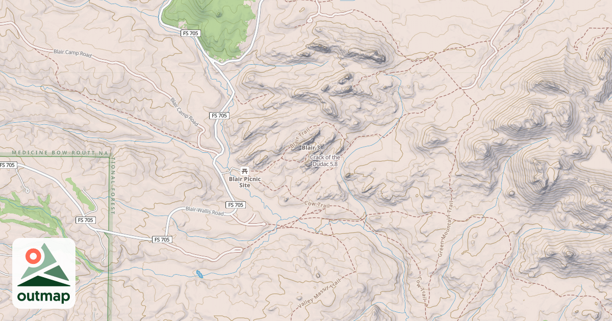 Map of Crack of the Dudac