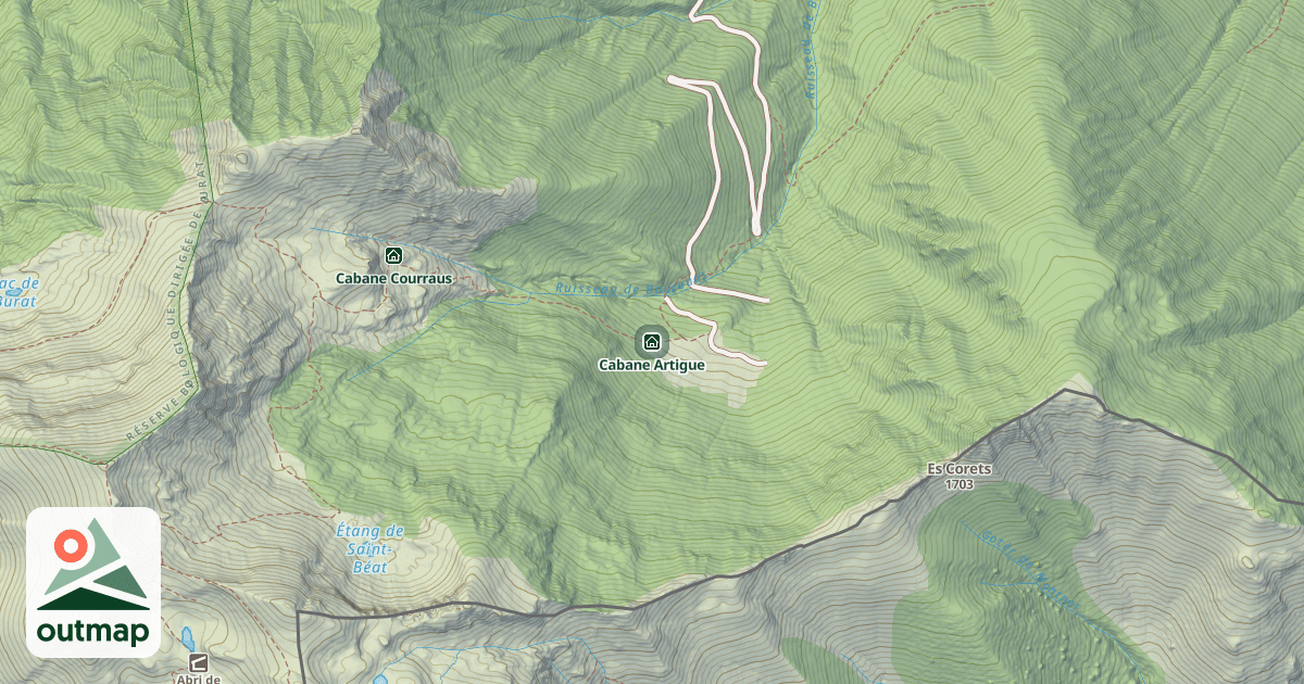 Map of Cabane Artigue