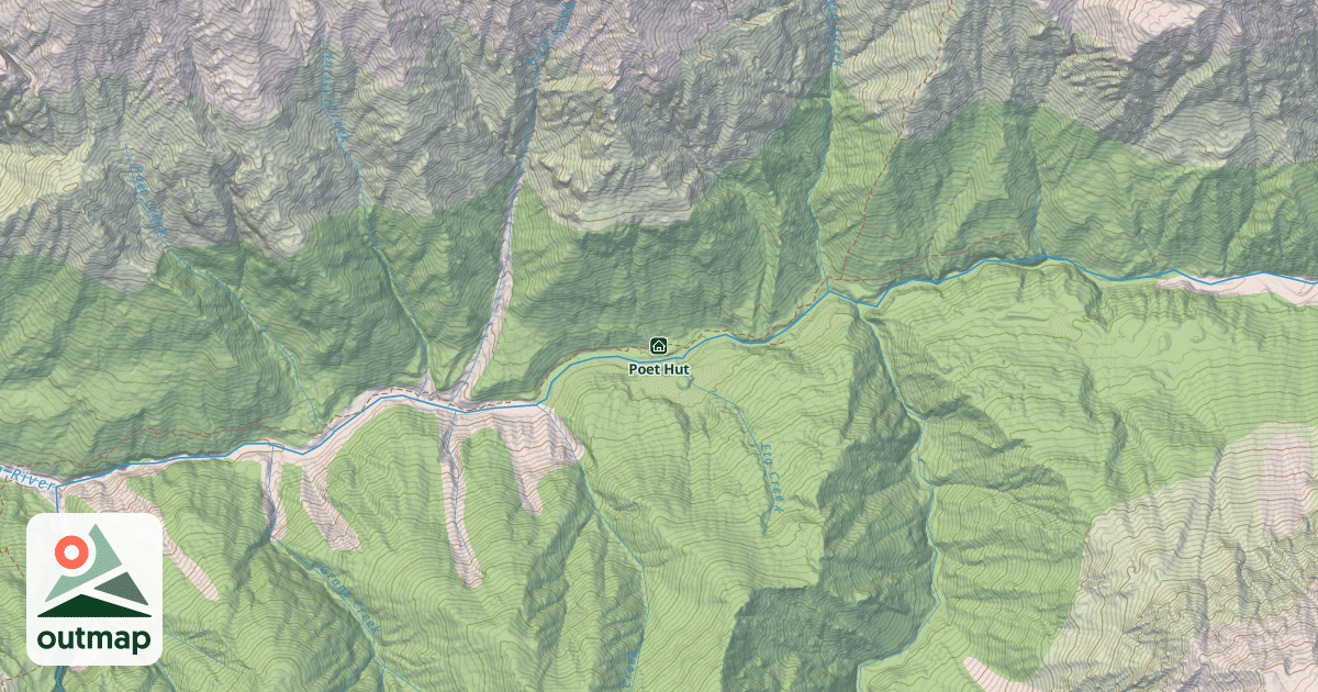 Map of Poet Hut