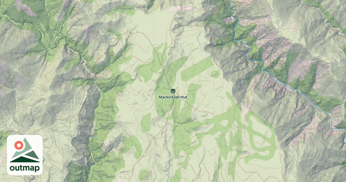 Map of Mackintosh Hut