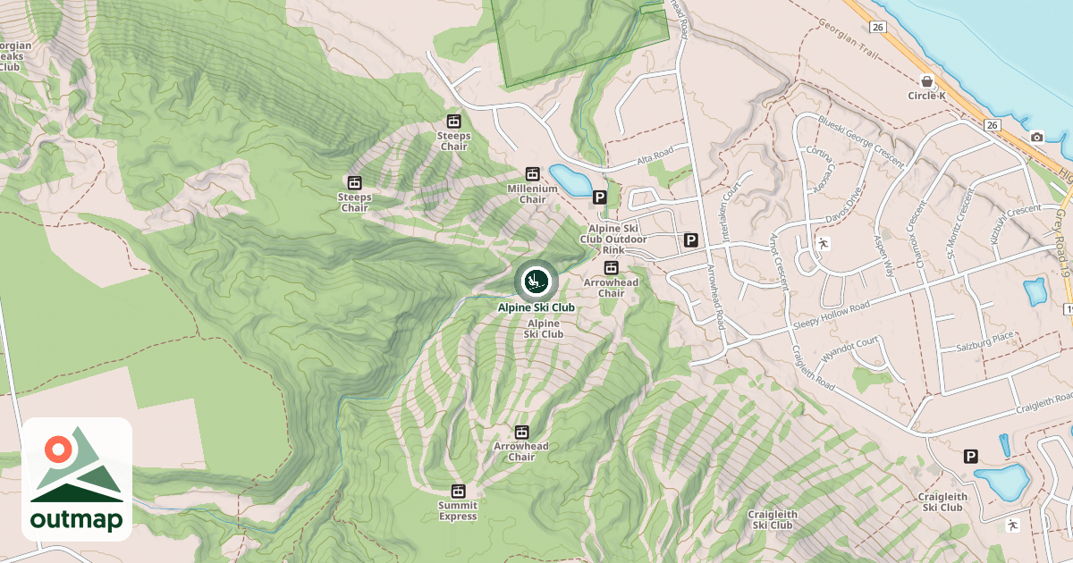 Map of Alpine Ski Club