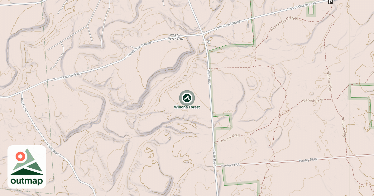 Map of Winona Forest
