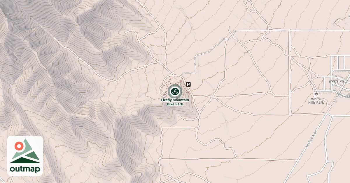 Map of Firefly Mountain Bike Park
