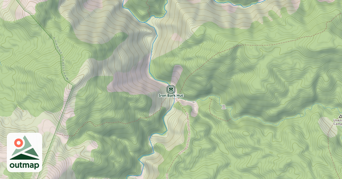 Map of Iron Bark Hut