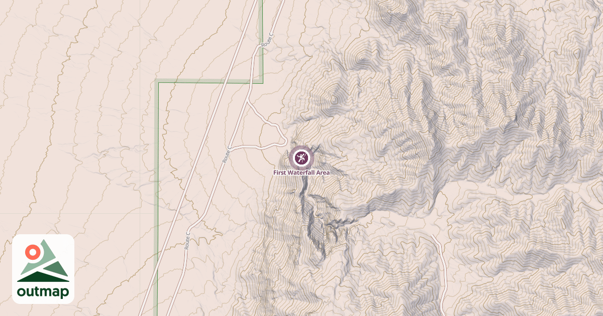 Map of First Waterfall Area