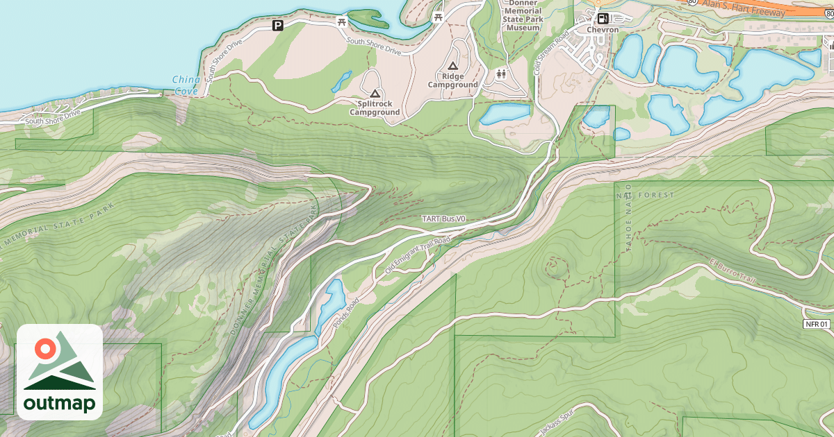 Map of TART Bus
