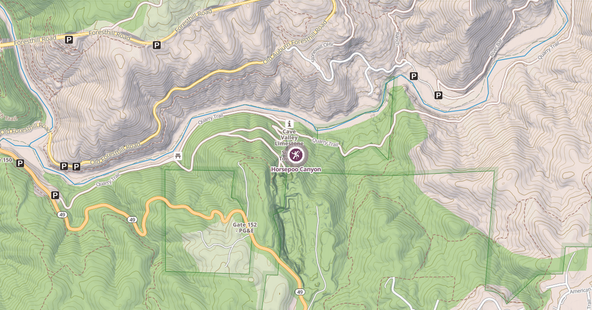 Map preview of Horsepoo Canyon