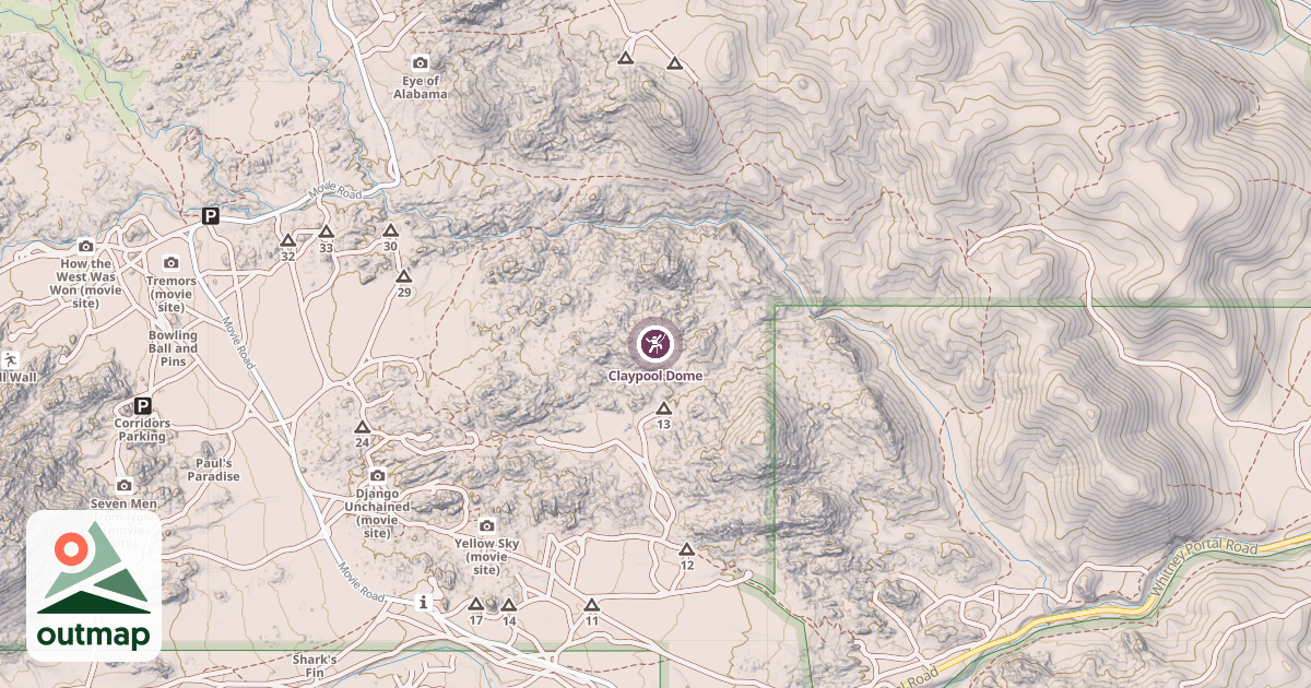 Map of Claypool Dome