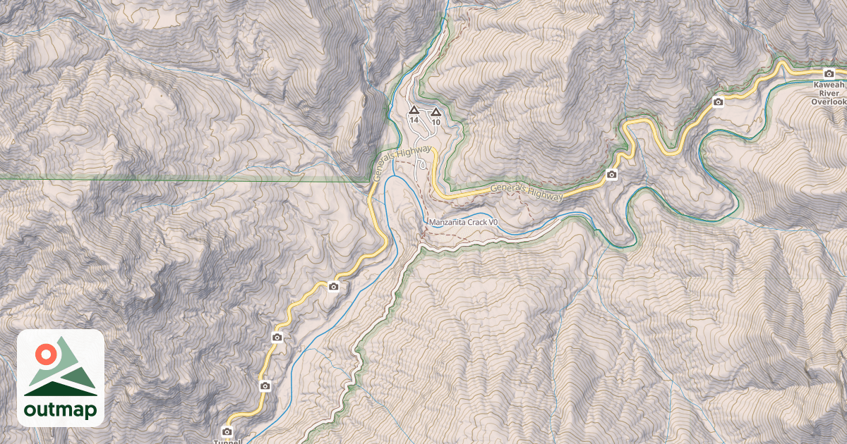 Map of Manzanita Crack