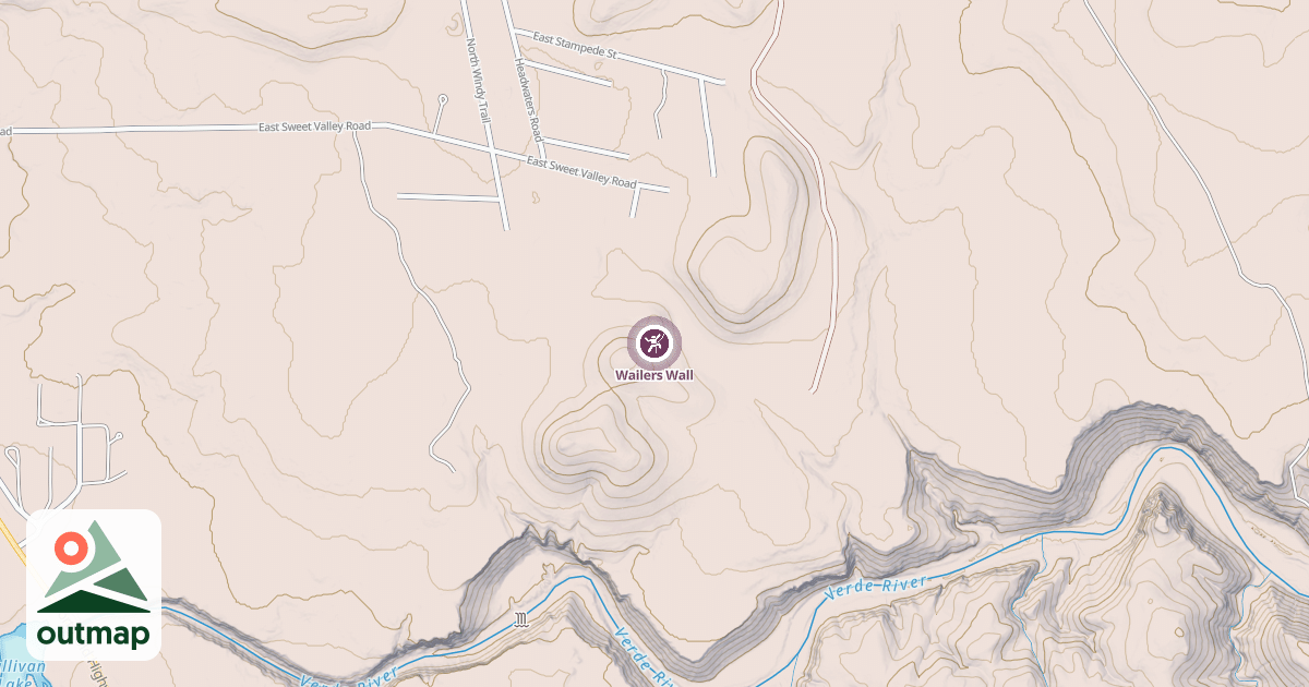 Map of Wailers Wall