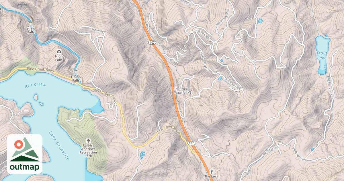 Map of Horizontal Waterfall