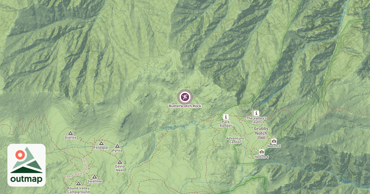 Map of Butterscotch Rock
