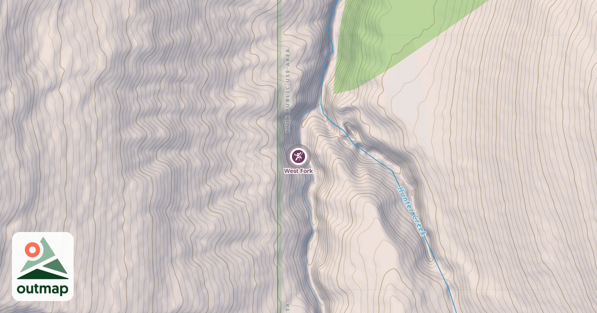 Map of West Fork