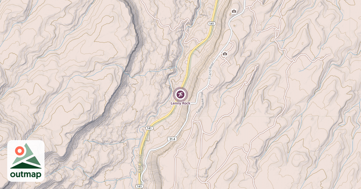 Map of Lenny Rock