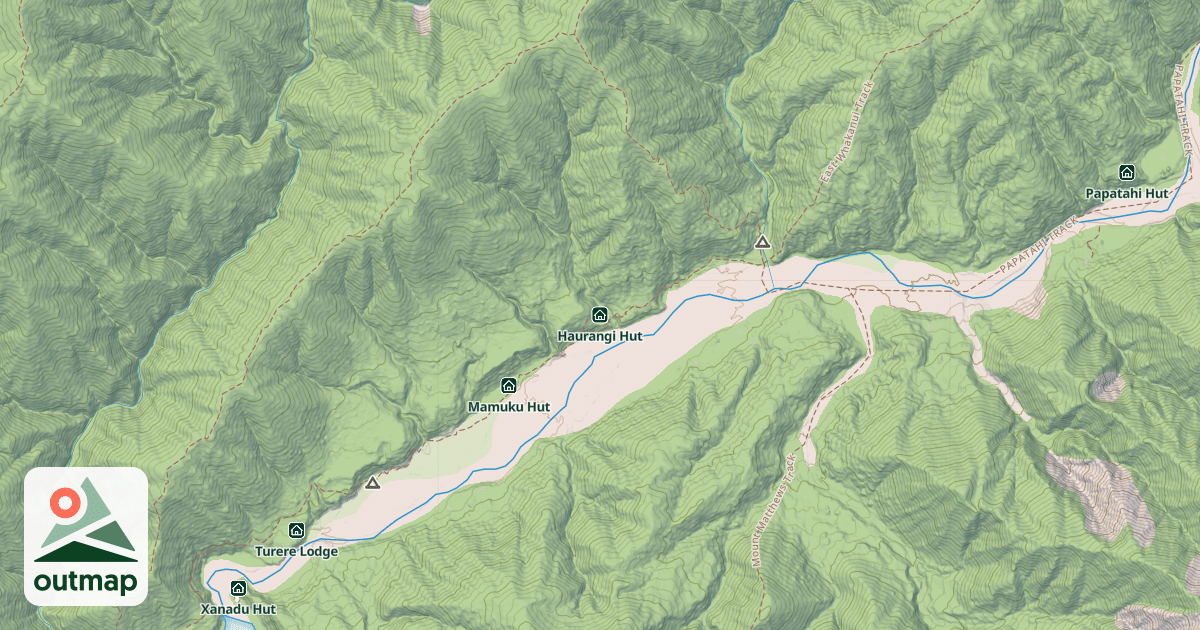 Map of Haurangi Hut