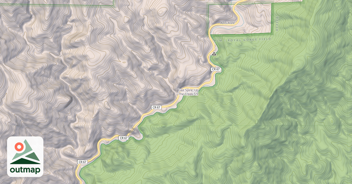 Map of East Spire: Up The Creek