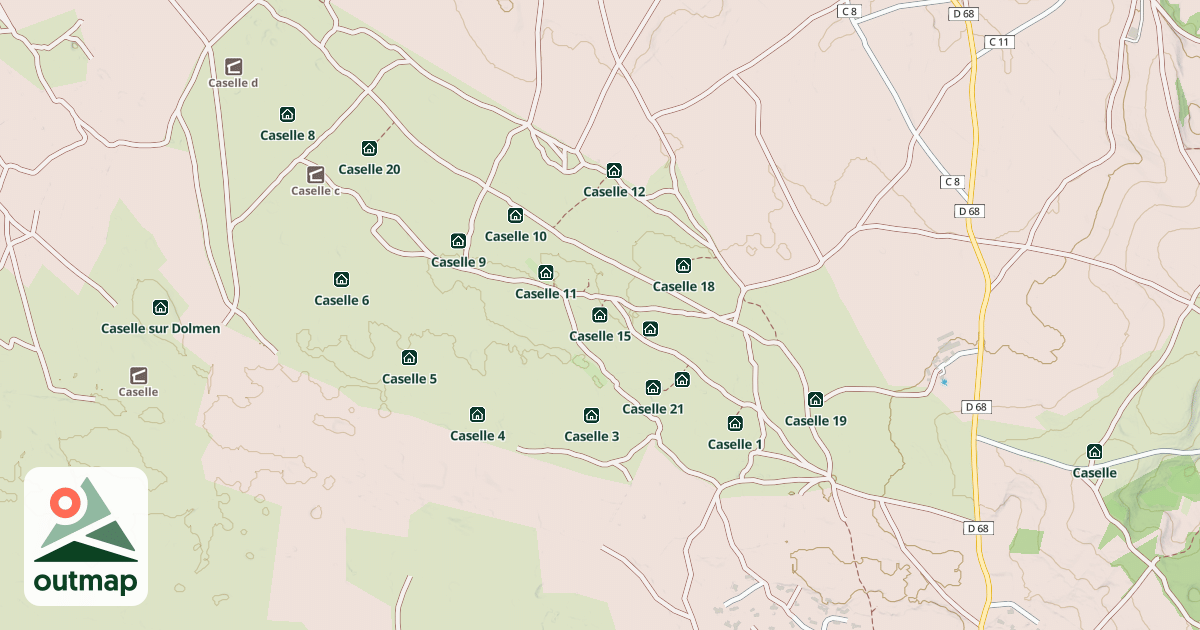 Map of Caselle 15
