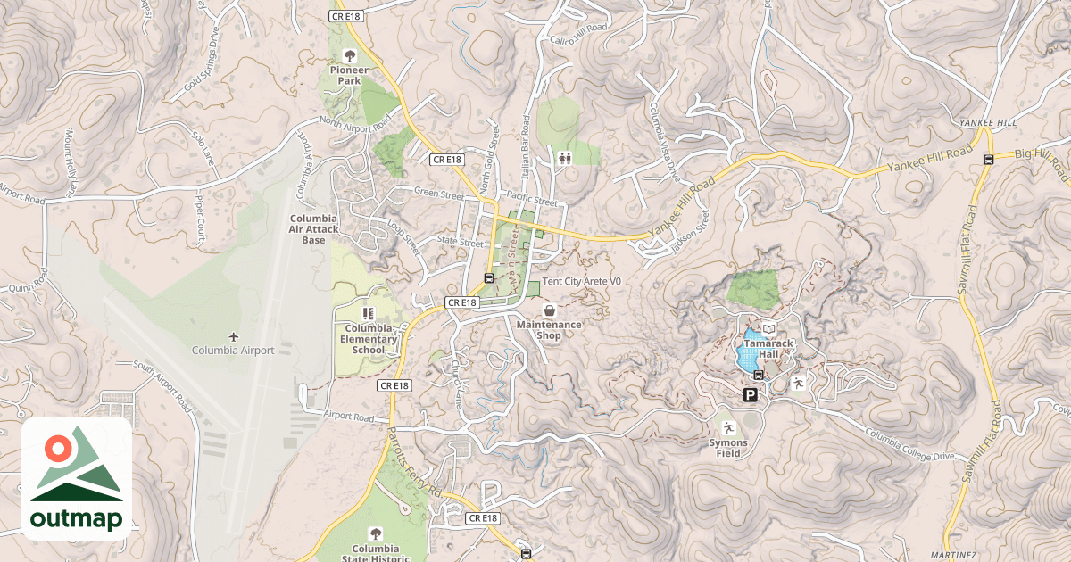 Map of Tent City Arete