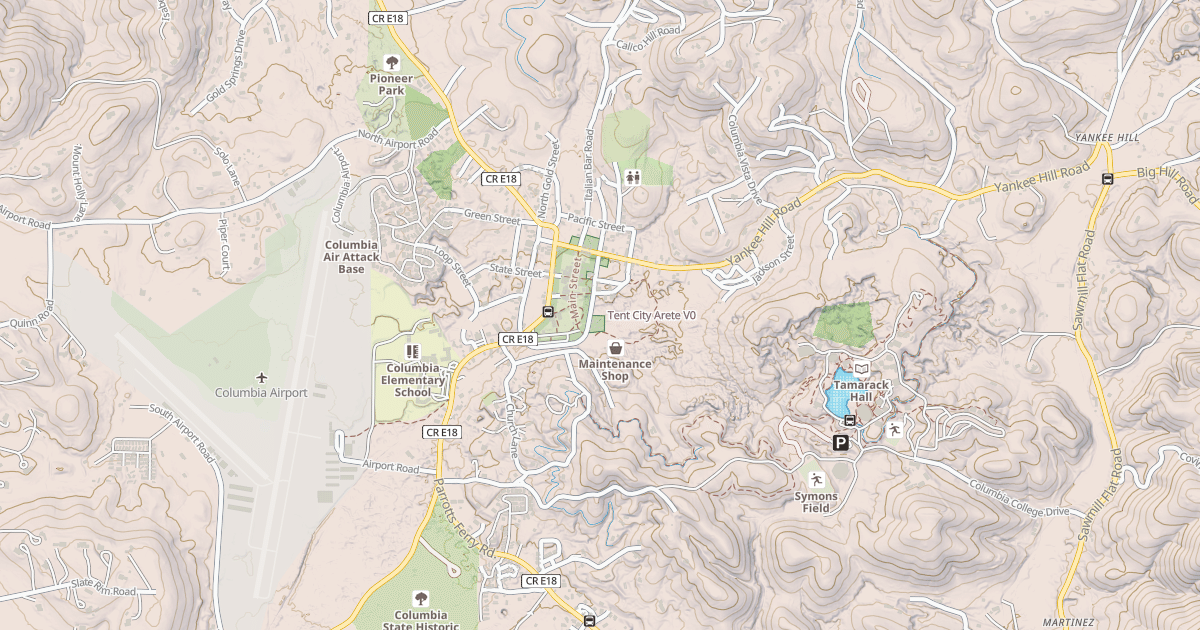 Map preview of Tent City Arete