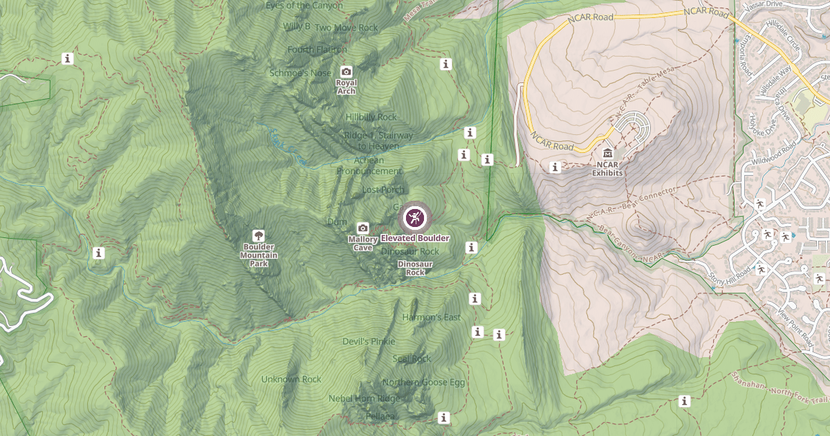 Map preview of Elevated Boulder