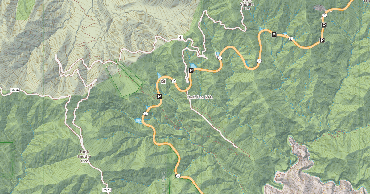 Map preview of North Face