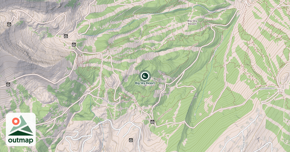 Map of Big Sky Resort