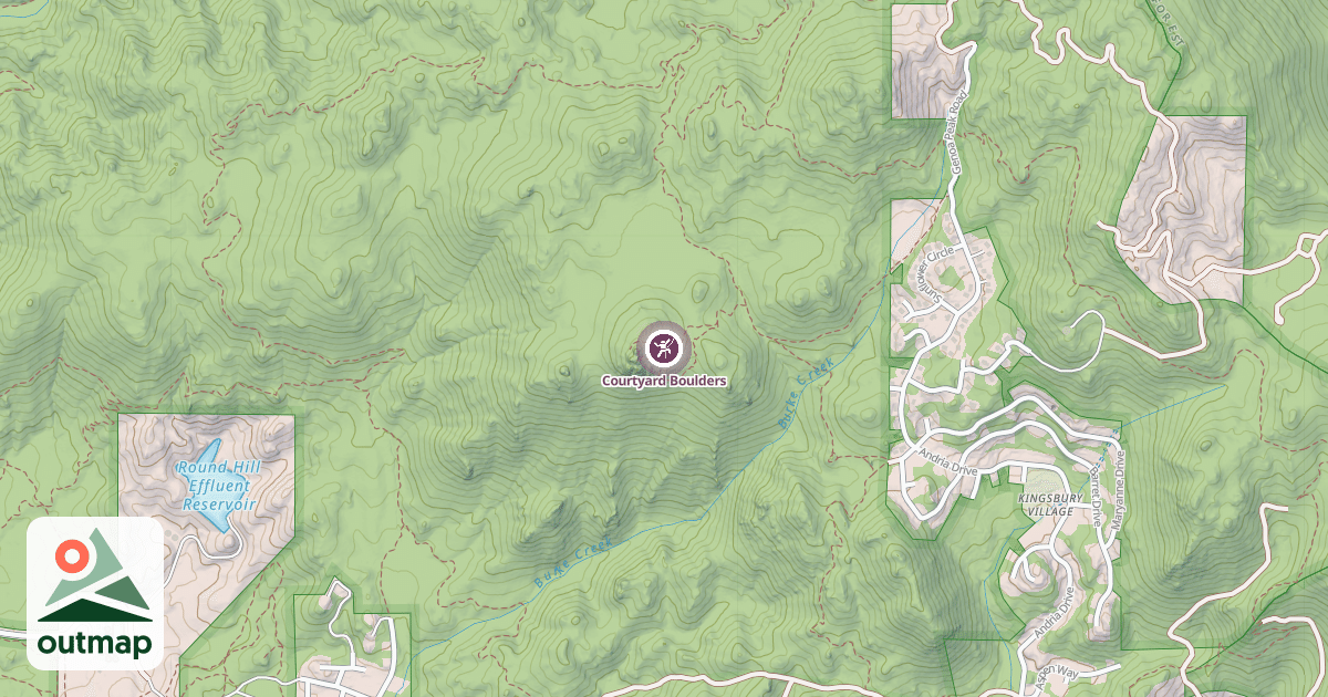 Map of Courtyard Boulders