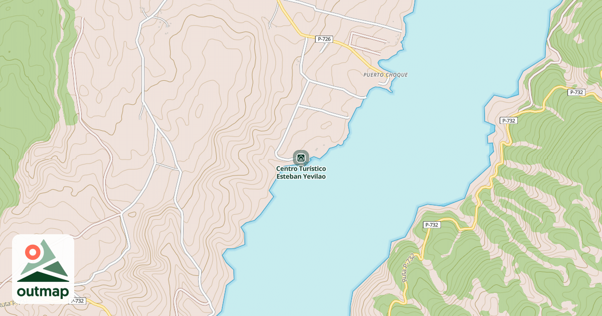 Map of Centro Turístico Esteban Yevilao