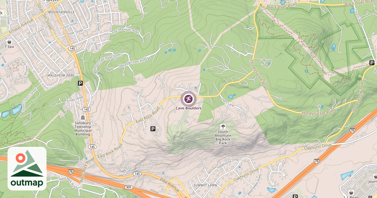 Map of Cave Boulders
