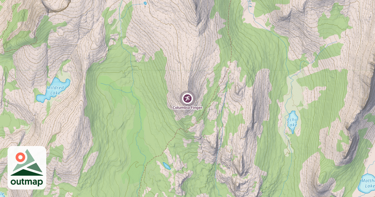 Map of Columbia Finger