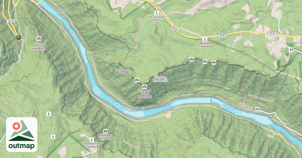 Map of Rainy Day Route