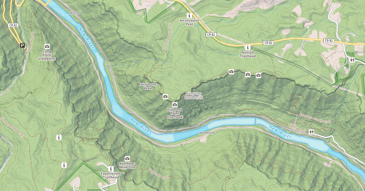 Map preview of Rainy Day Route