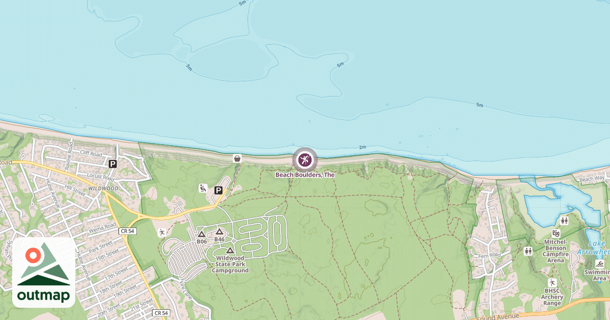 Map of Beach Boulders, The
