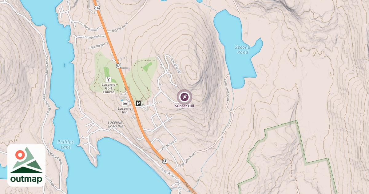 Map of Sunset Hill