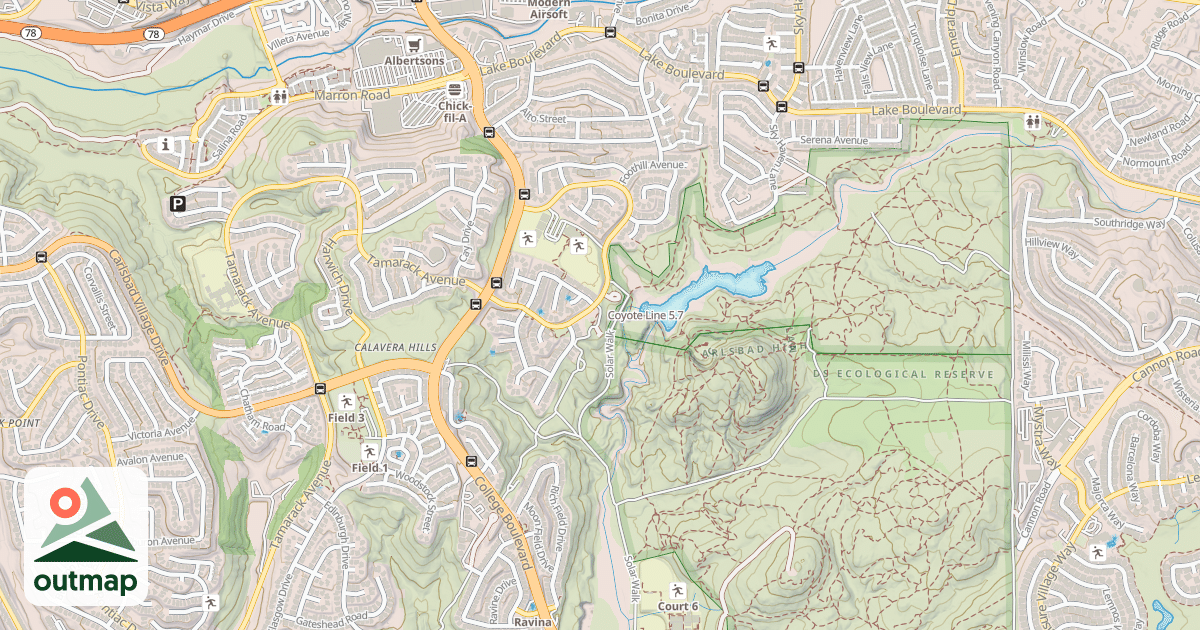 Map of Coyote Line