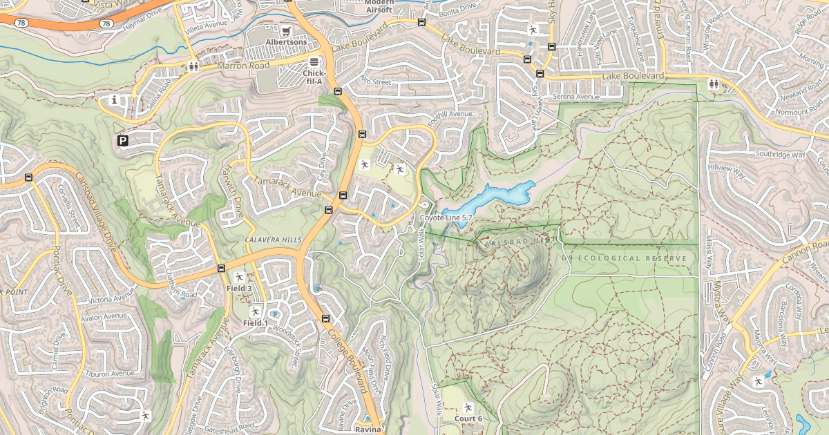 Map preview of Coyote Line