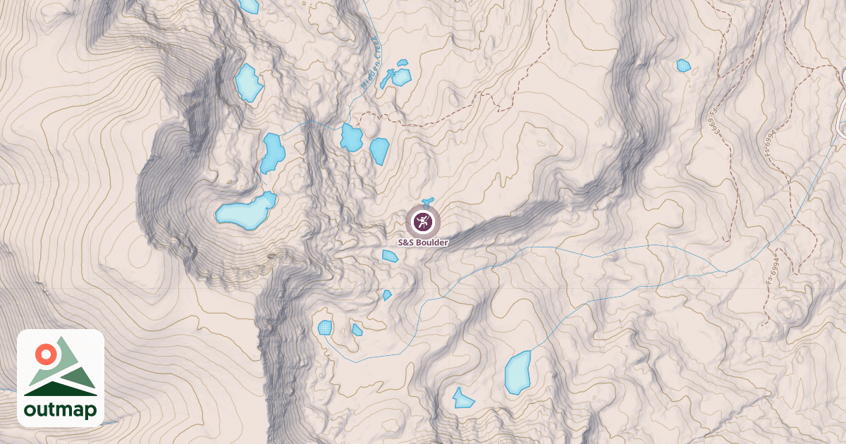 Map of S&S Boulder