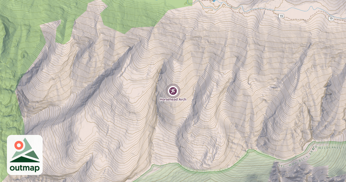 Map of Horsehead Arch