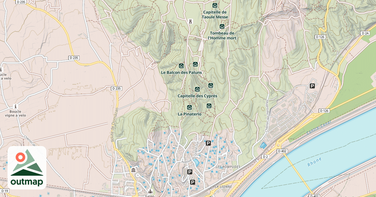 Map of Capitelle du Mourre de la Lauze