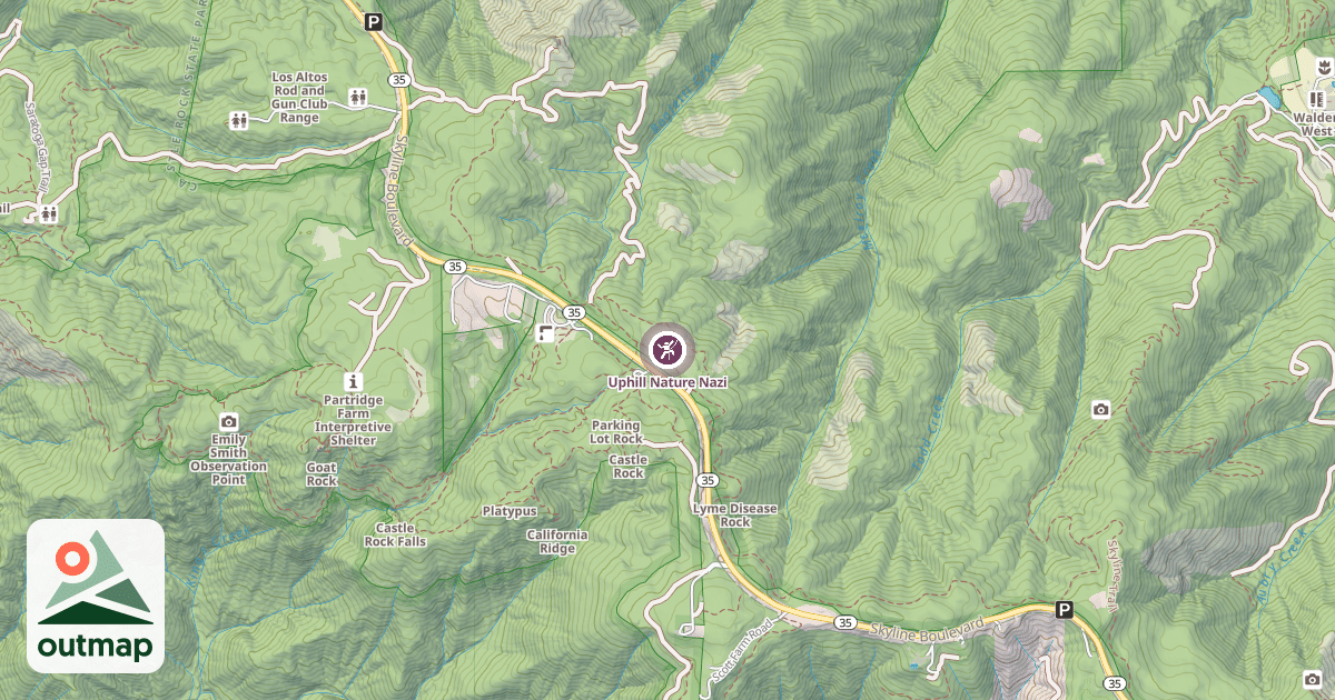 Map of Uphill Nature Nazi
