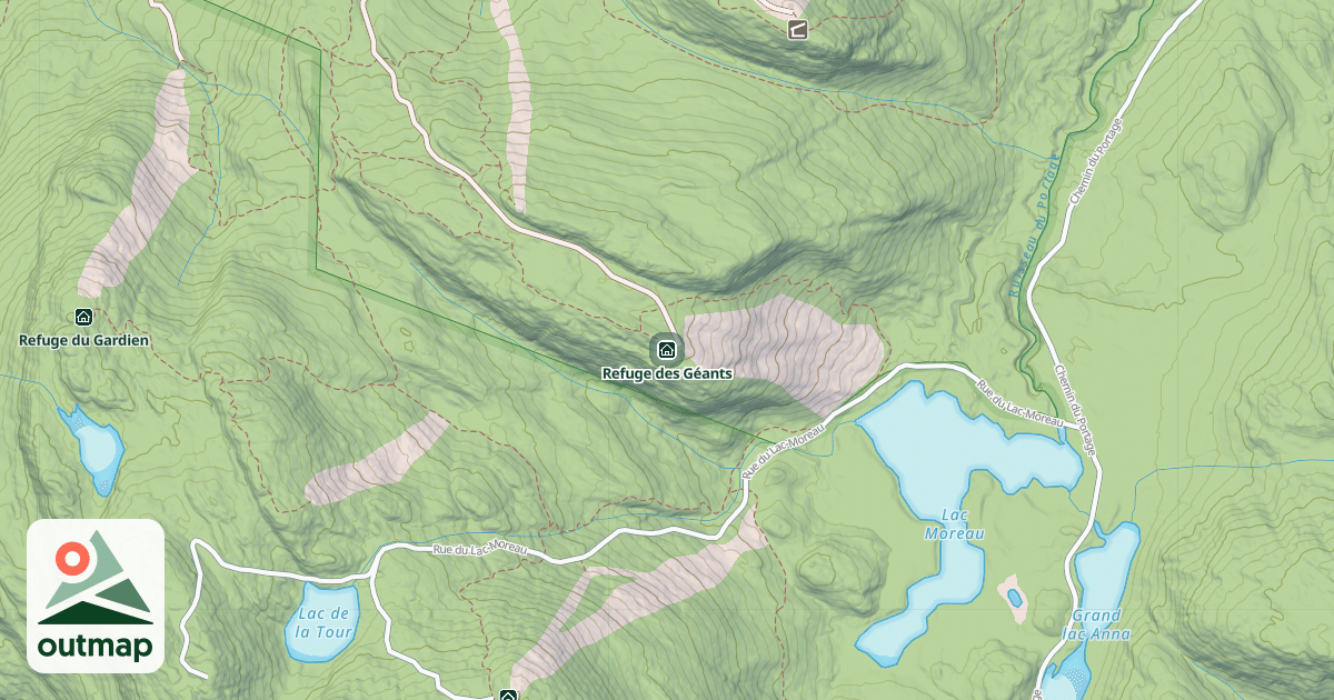 Map of Refuge des Géants