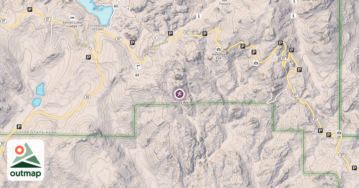 Map of Motley Rib