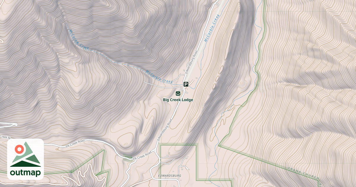 Map of Big Creek Lodge