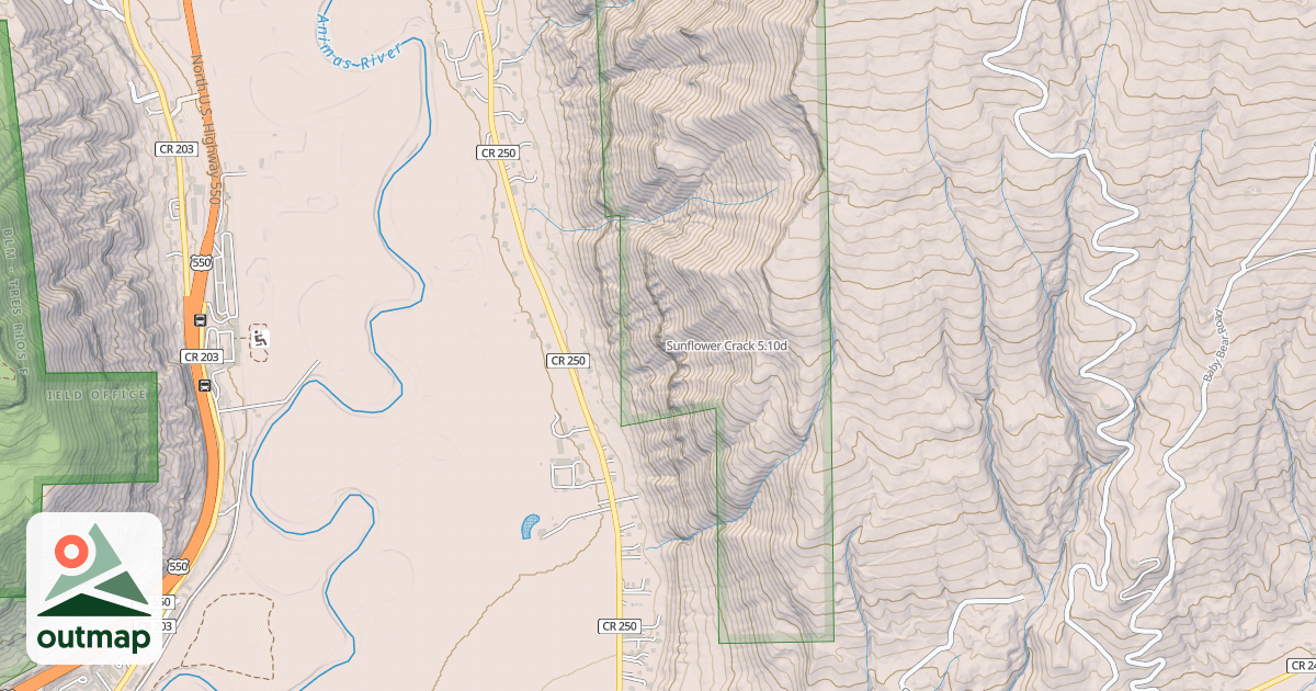Map of Sunflower Crack