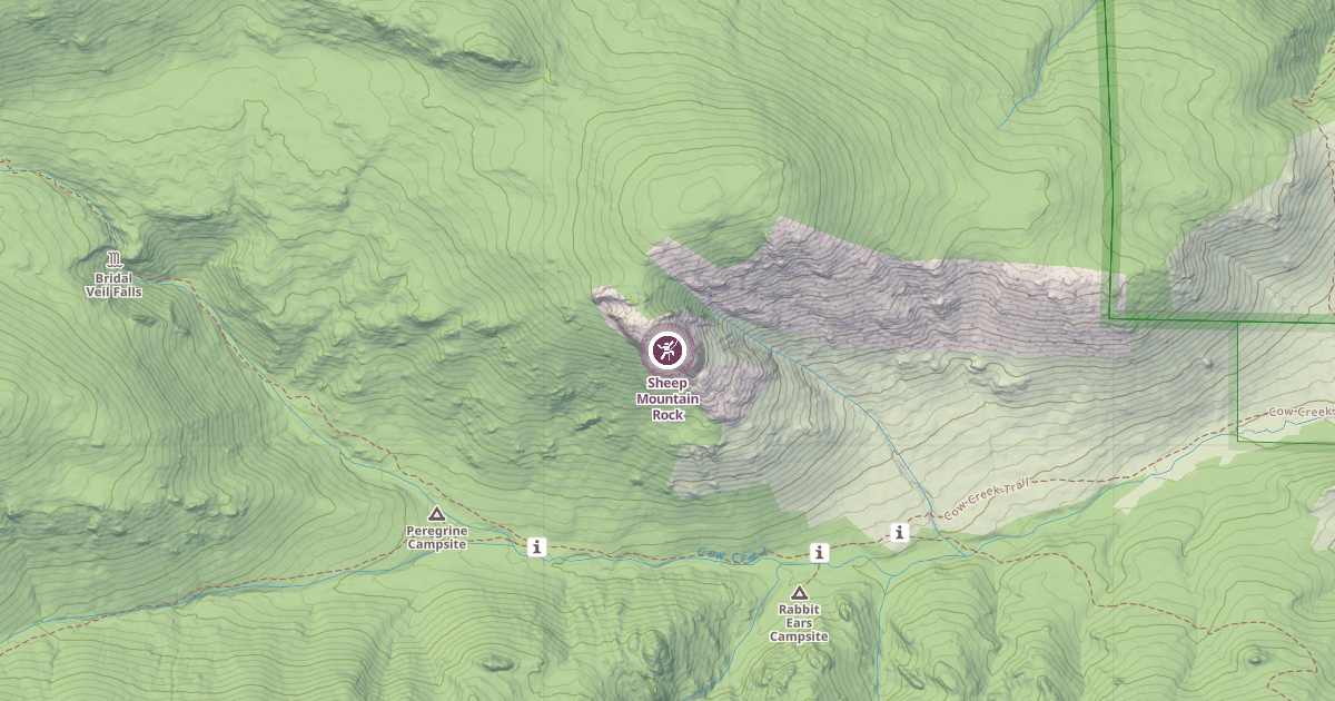 Map preview of Sheep Mountain Rock