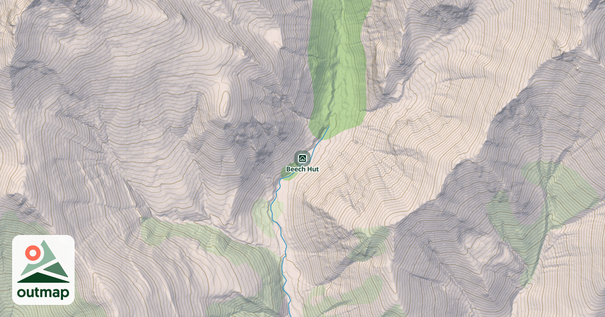 Map of Beech Hut