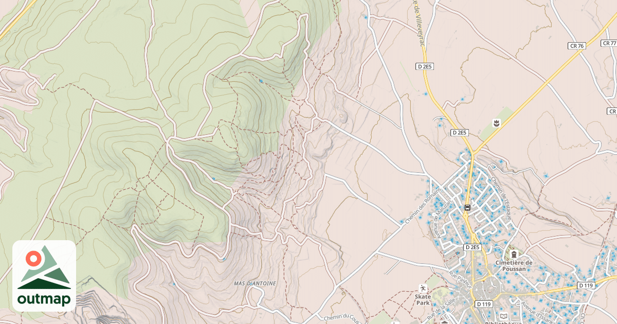 Map of Capitelle du Triadou