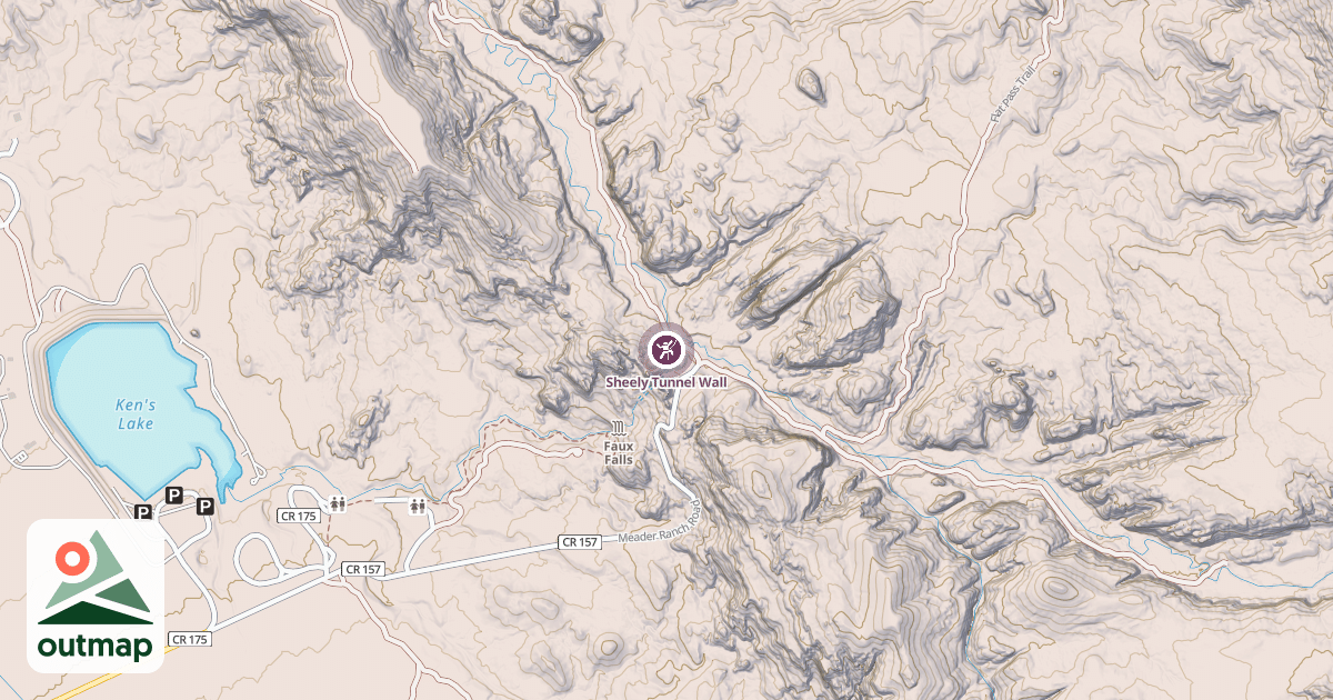 Map of Sheely Tunnel Wall